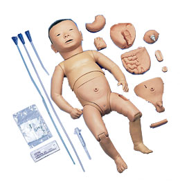 带有日本婴儿脸部特征的新生儿护理模型